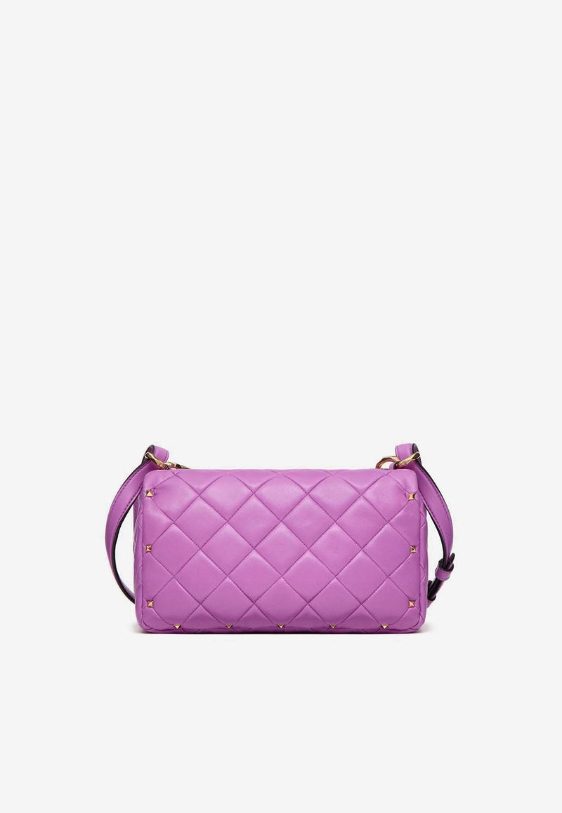 Rockstud Spike Quilted Leather Crossbody Bag