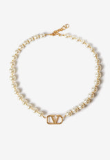 VLogo Signature Pearl Necklace