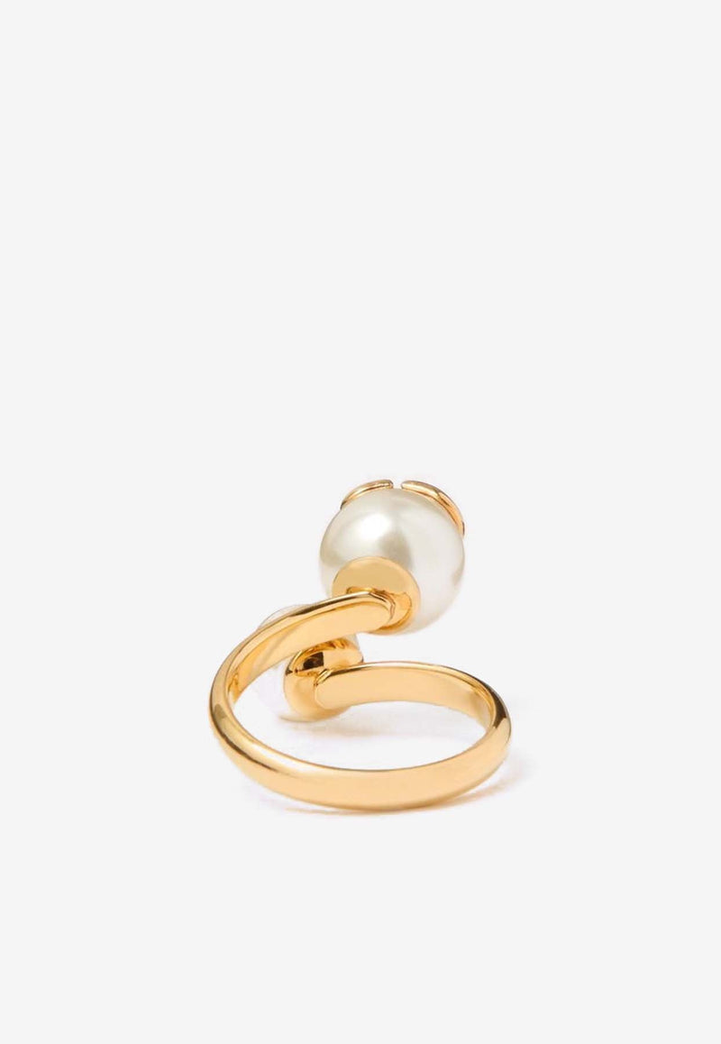 VLogo Pearl Ring