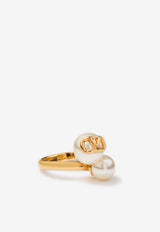 VLogo Pearl Ring