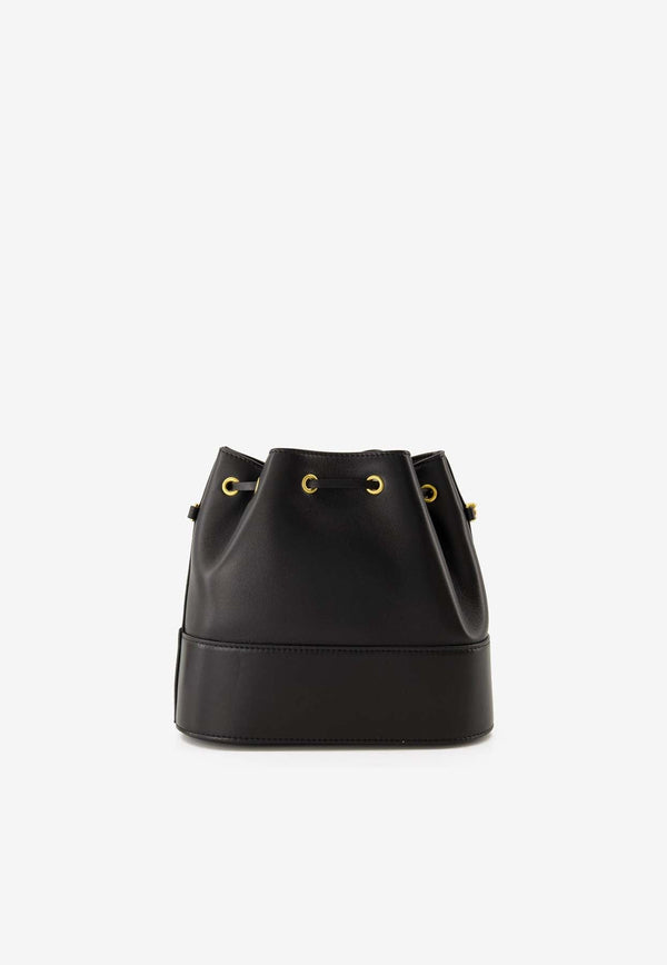 Mini VLogo Signature Leather Bucket Bag