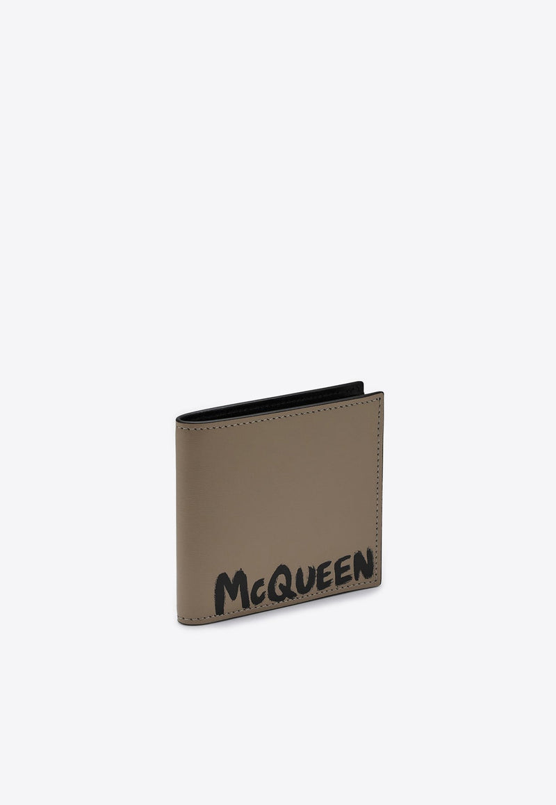 Graffiti Logo Bi-Fold Leather Wallet