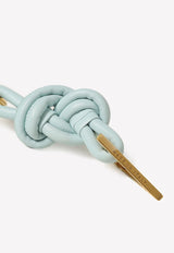 Knotted Key Ring in Lamb Leather