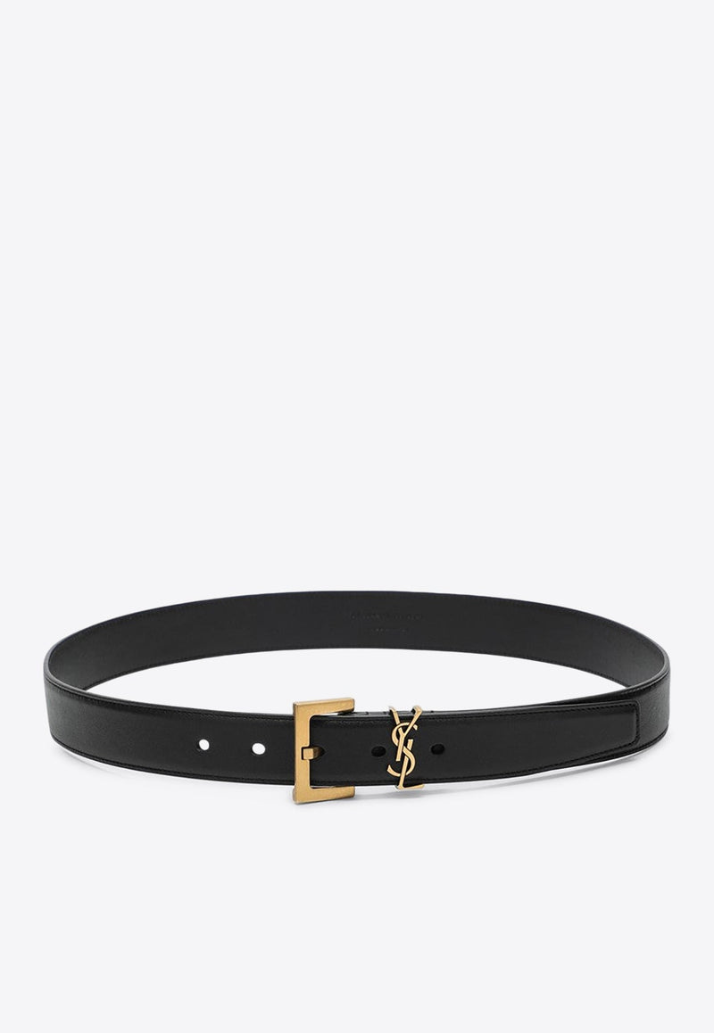 Cassandre Leather Buckle Belt