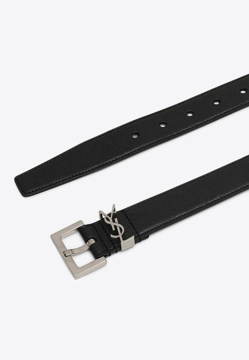 Cassandre Leather Buckle Belt