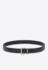 Cassandre Buckle Grained Leather Belt