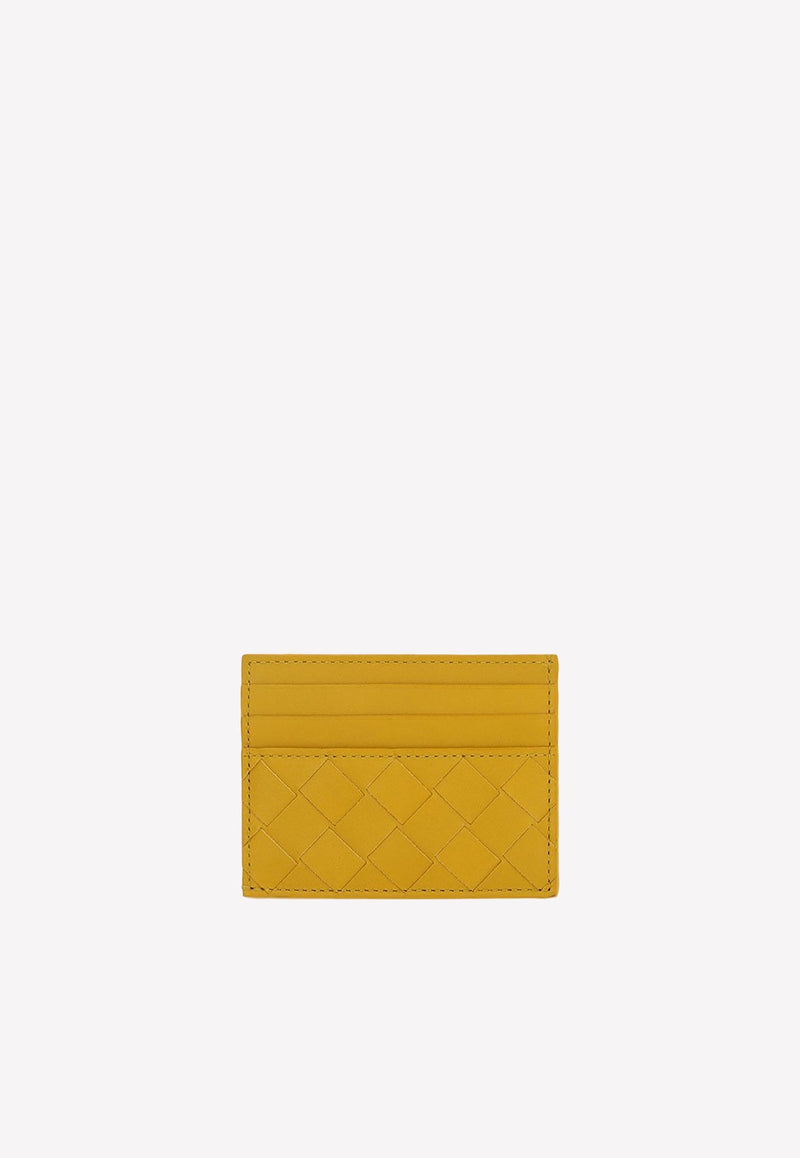 Intrecciato Leather Cardholder