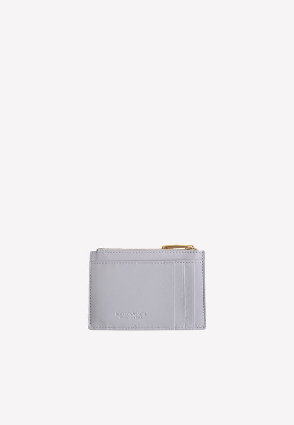 Intrecciato Zip Cardholder in Nappa Leather