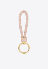 Intrecciato Leather Key Ring