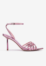 Bella 80 Metallic Leather Sandals