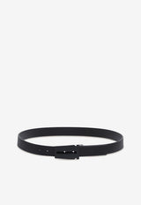 Reversible Gancini Leather Belt