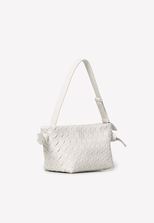 Tie Intrecciato Shoulder Bag in Lamb Leather