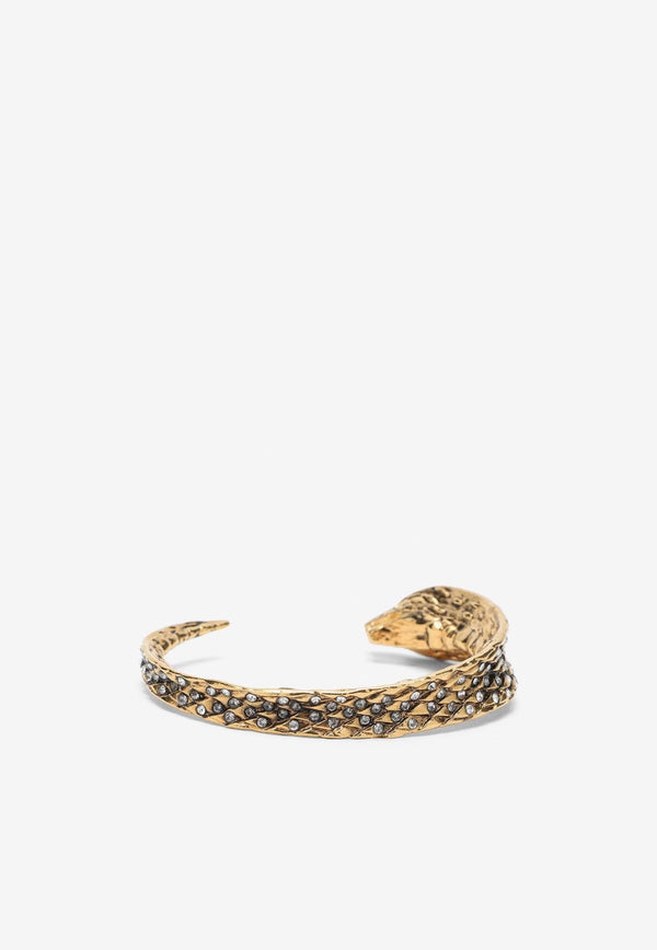 Crystal Embellished Cobra Bracelet