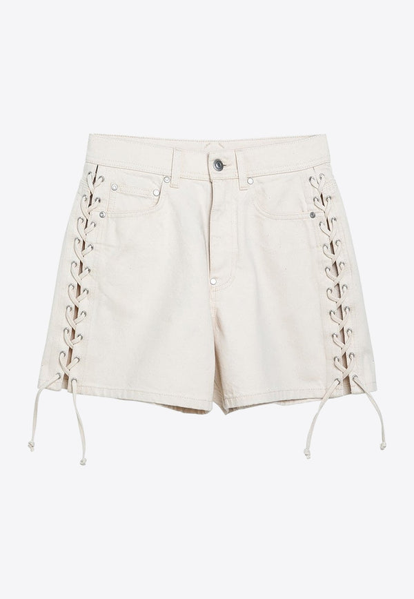 Lace-Detailed Mini Shorts