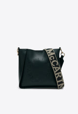 Perforated Logo Shoulder Bag in Faux Leather