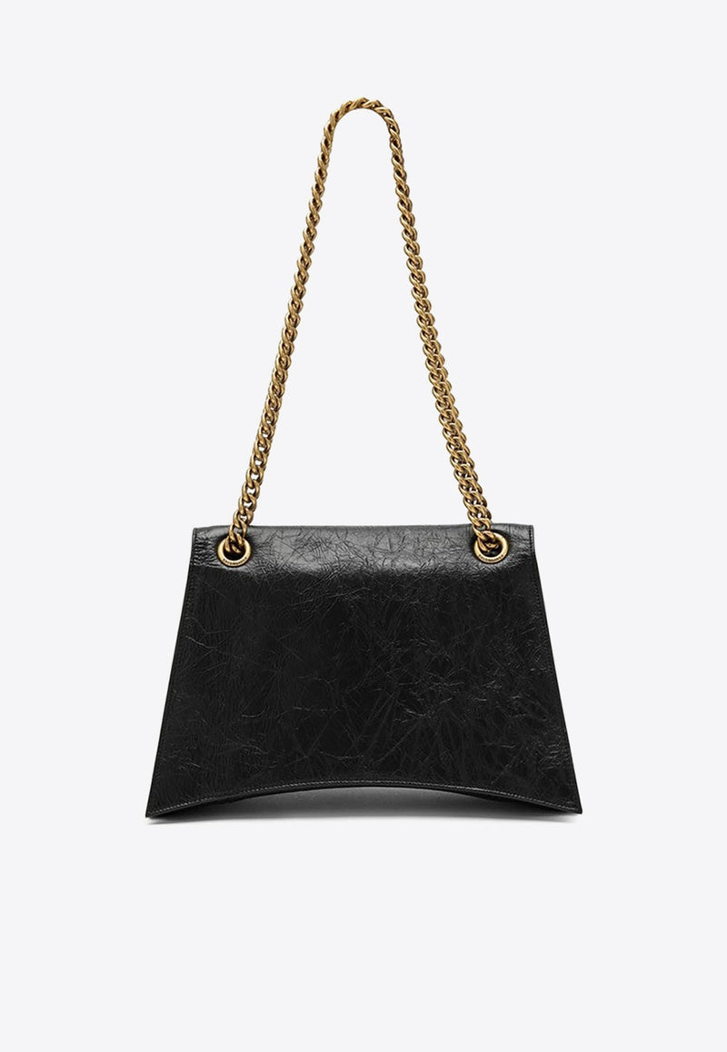 Medium Crush Shoulder Bag in Crushed Leather