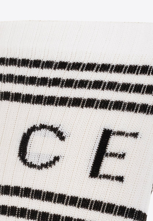 Logo Intarsia Socks