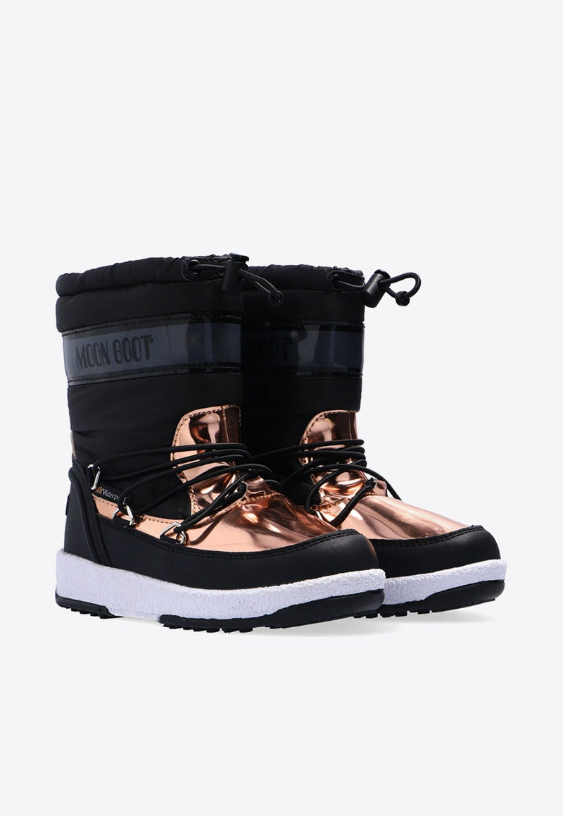 Boys Metallic Snow Boots