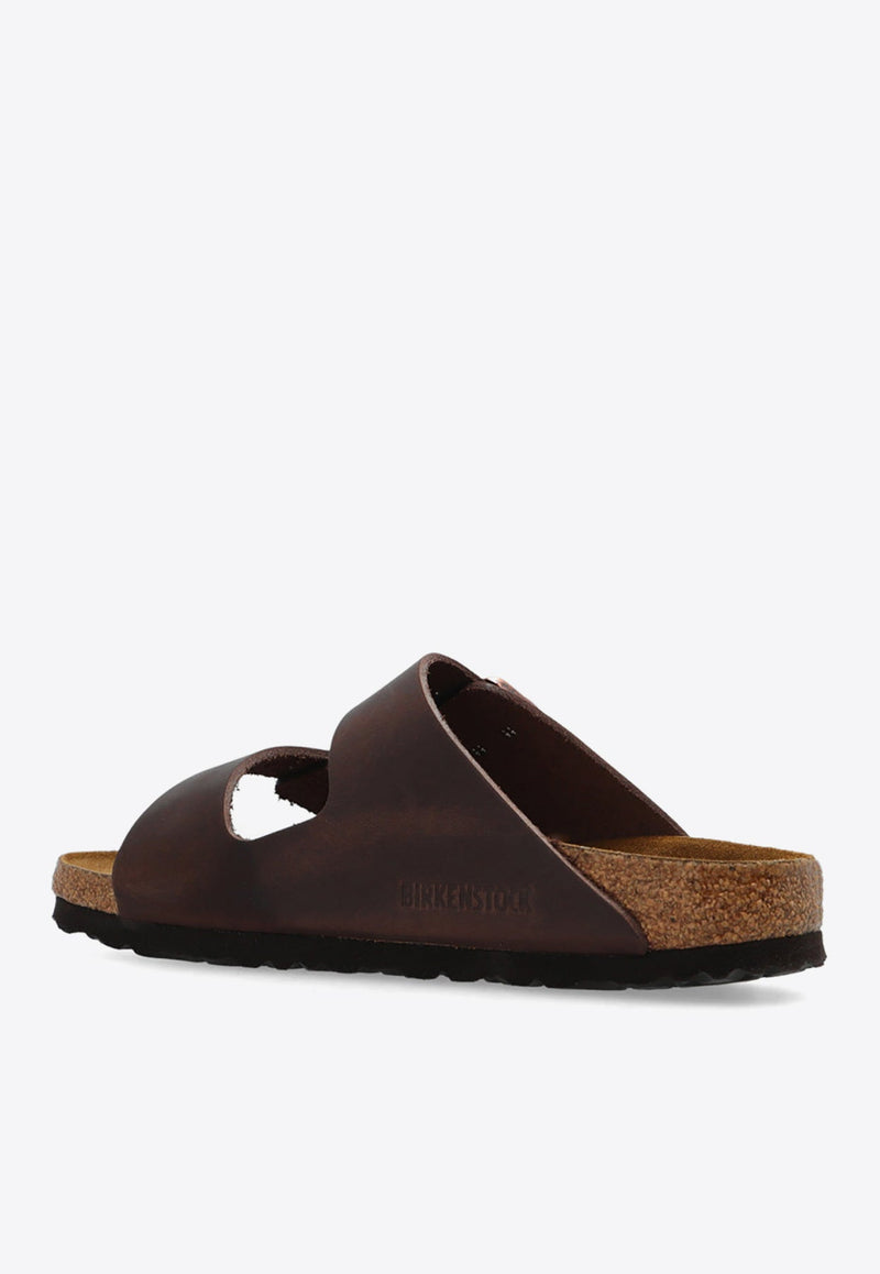 Arizona Double-Strap Leather Slides