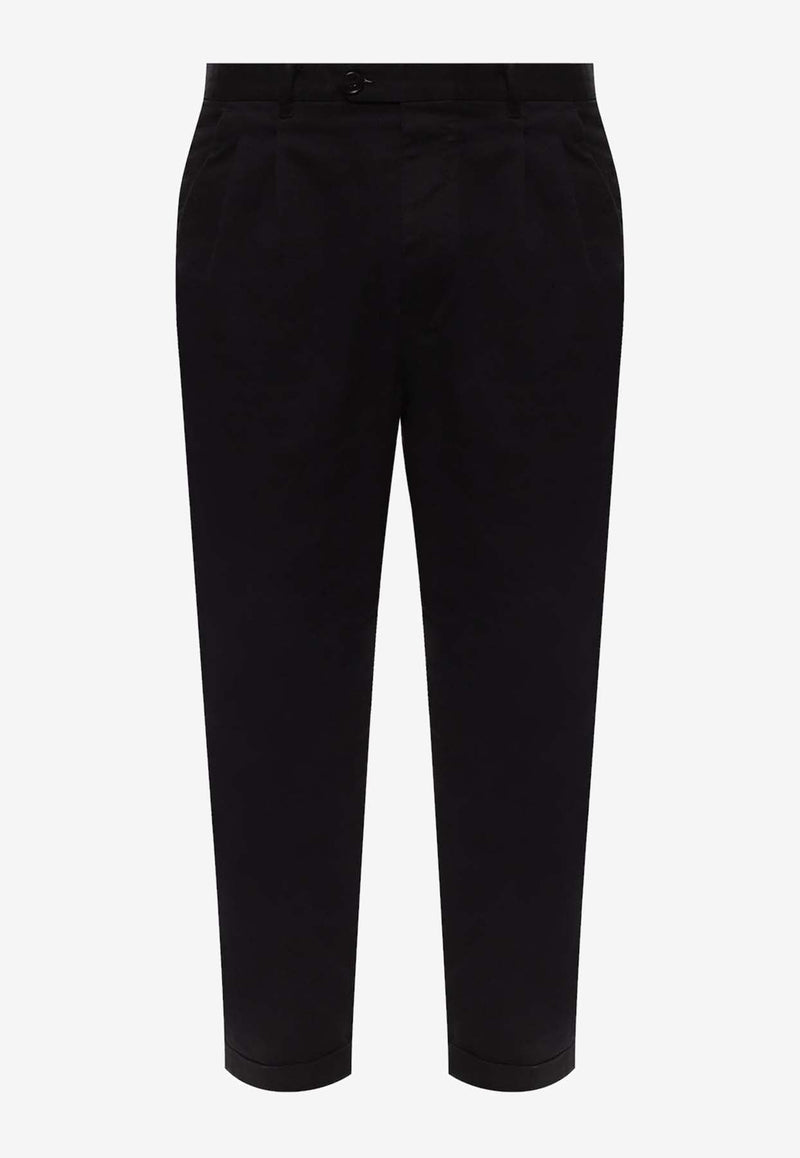 Straight-Leg Double-Jersey Pants