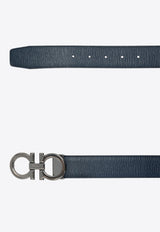 Gancini Leather Belt