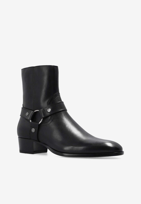 Wyatt Harness Leather Ankle Boots
