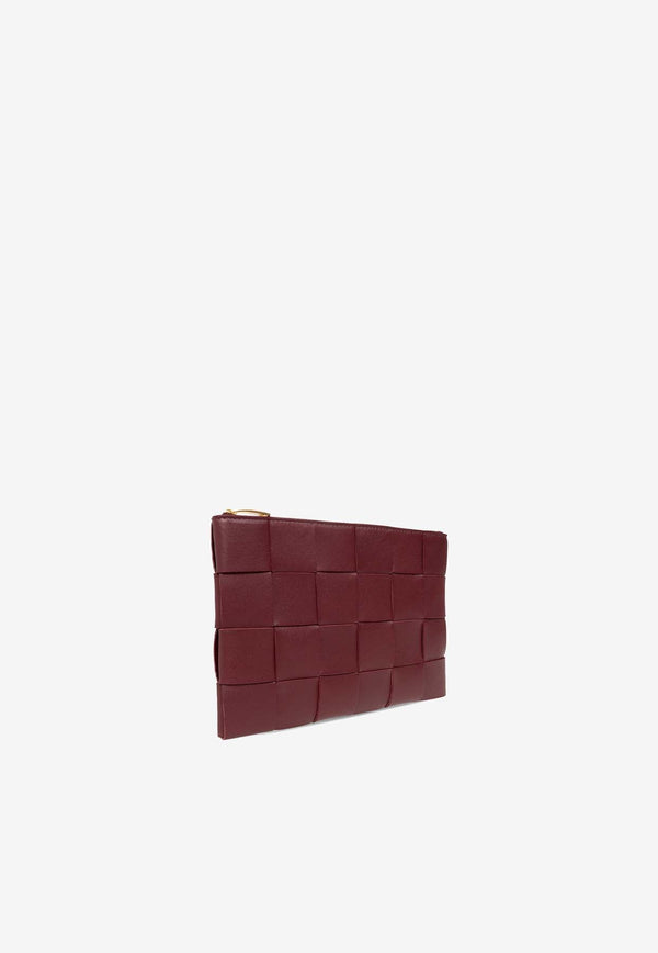 Intreccio Leather Pouch