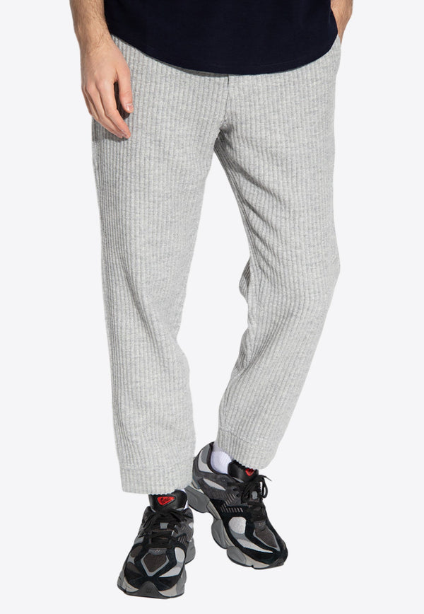 Ribbed Knit Track Pants