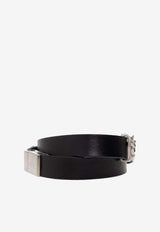 Opyum Double-Wrap Leather Bracelet