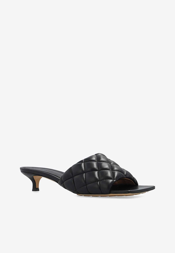Padded 35 Quilted Leather Mules