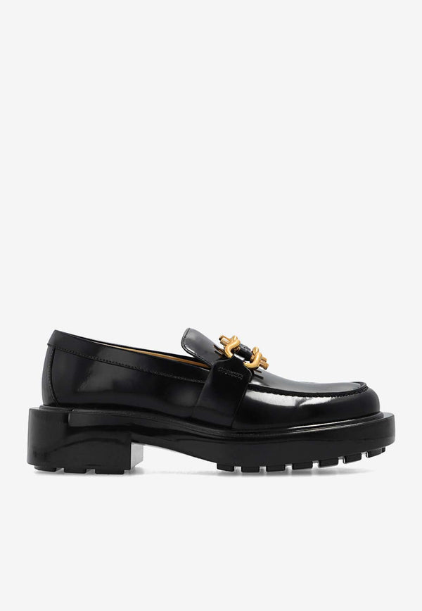 Monsieur Chunky Glossy Leather Loafers