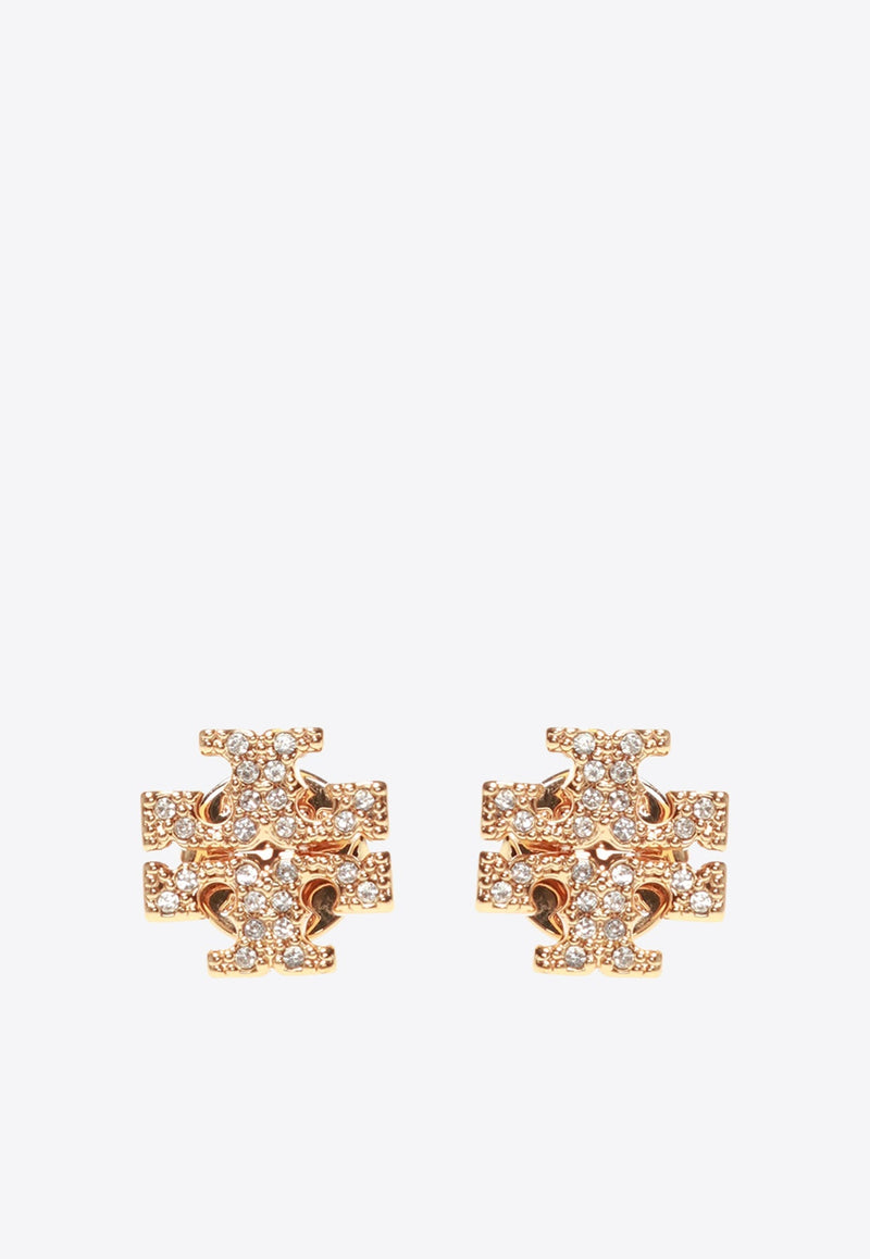 Kira Crystal Pave Stud Earrings