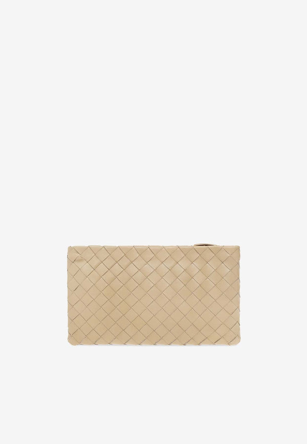 Small Intrecciato Leather Pouch Bag