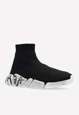 Speed 2.0 Graffiti Stretch Knit Sneakers