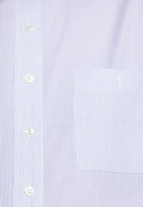 Pinstripe Long-Sleeved Shirt