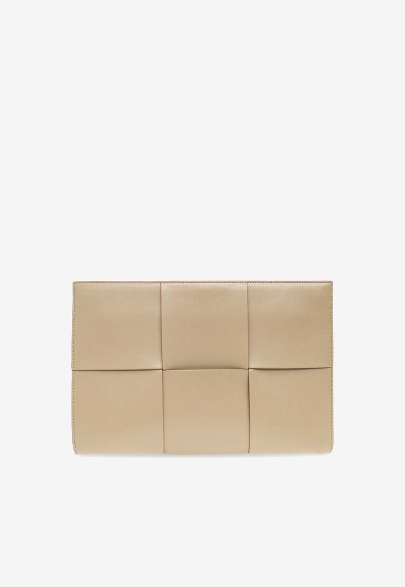 Arco Intrecciato Leather Document Holder