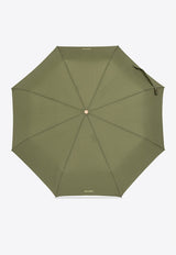 Pinstriped Folding Umbrella