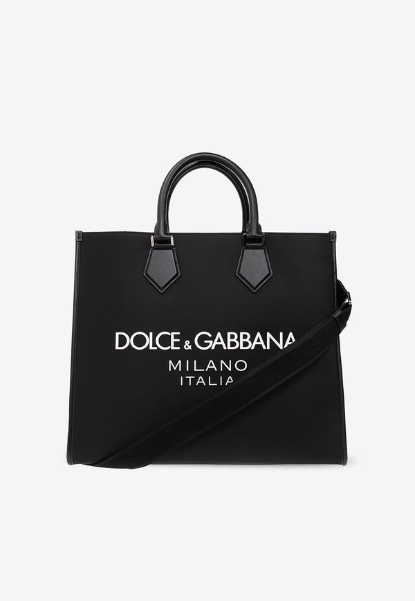 Large Coated Logo Tote Bag