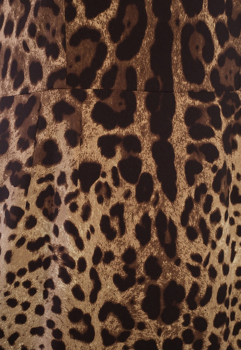Leopard Print Sleeveless Dress