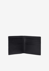 Logo Embossed Leather Bi-Fold Wallet