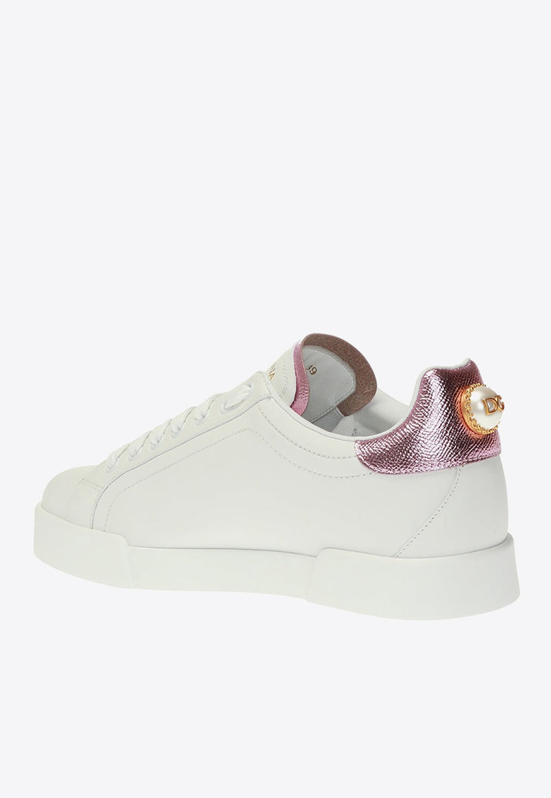 Portofino Logo-Embellished Low-Top Sneakers