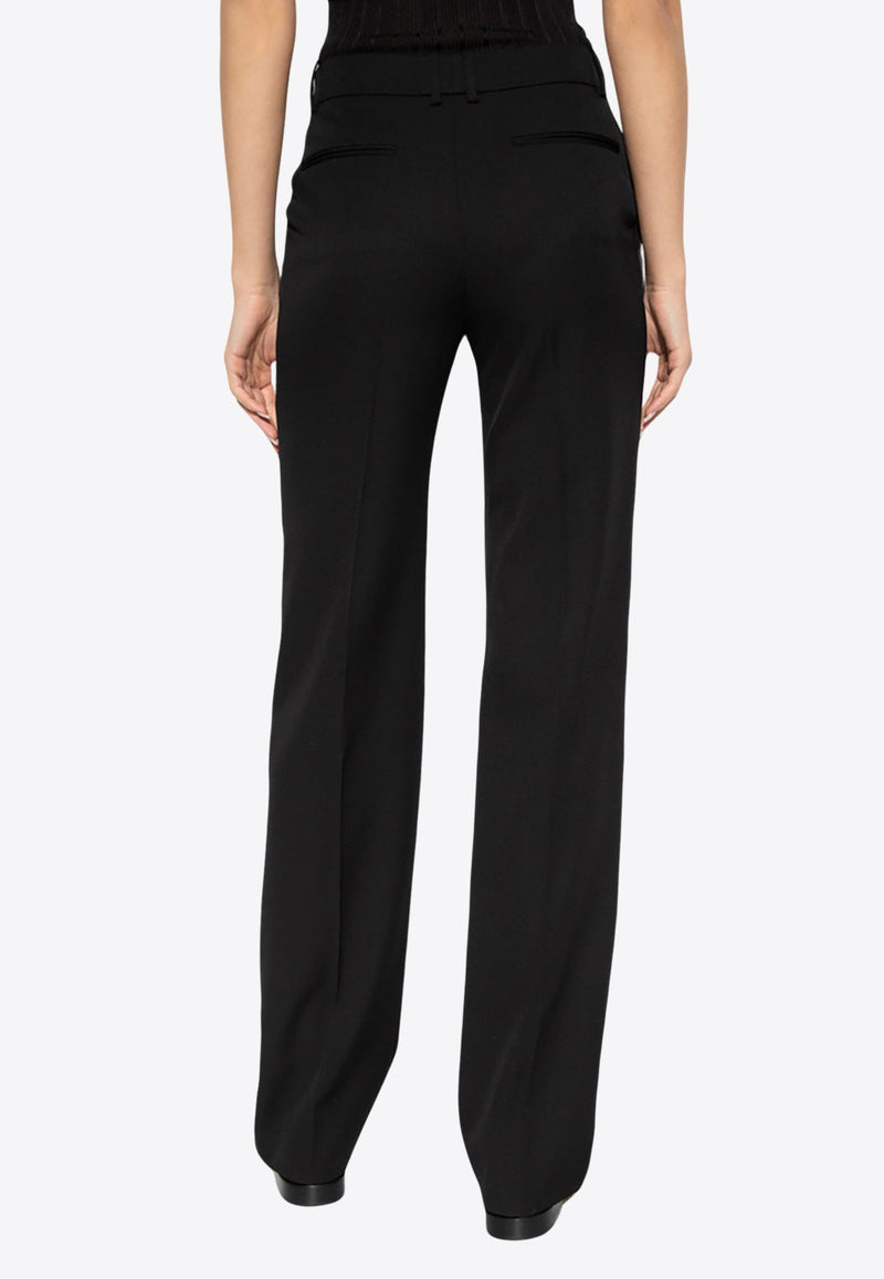 Straight-Leg Tailored Pants