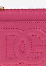 Logo-Embossed Zipped Leather Cardholder