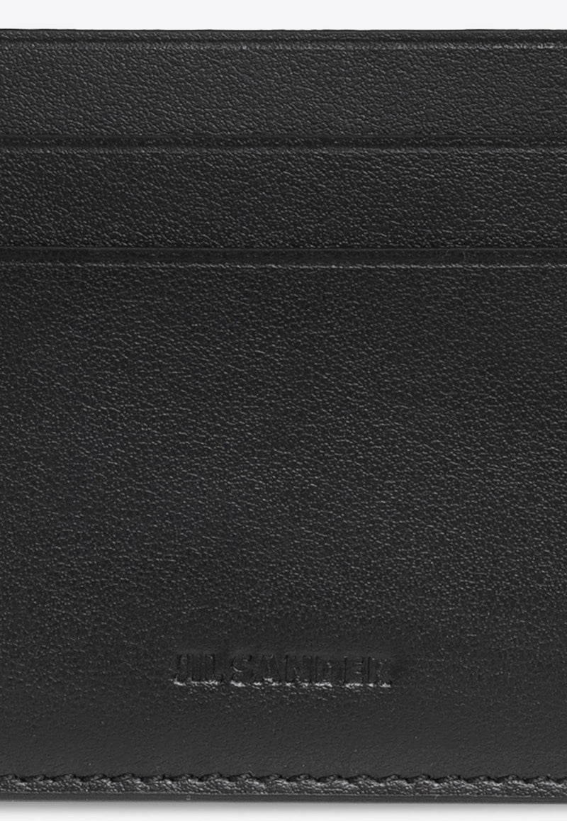 Logo Embossed Leather Cardholder