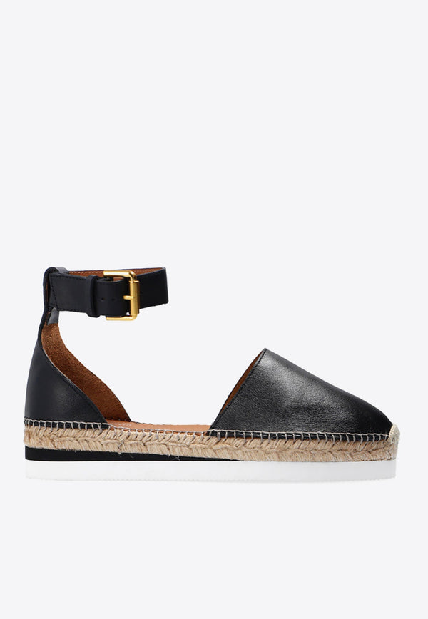 Glyn Grained Leather Espadrilles