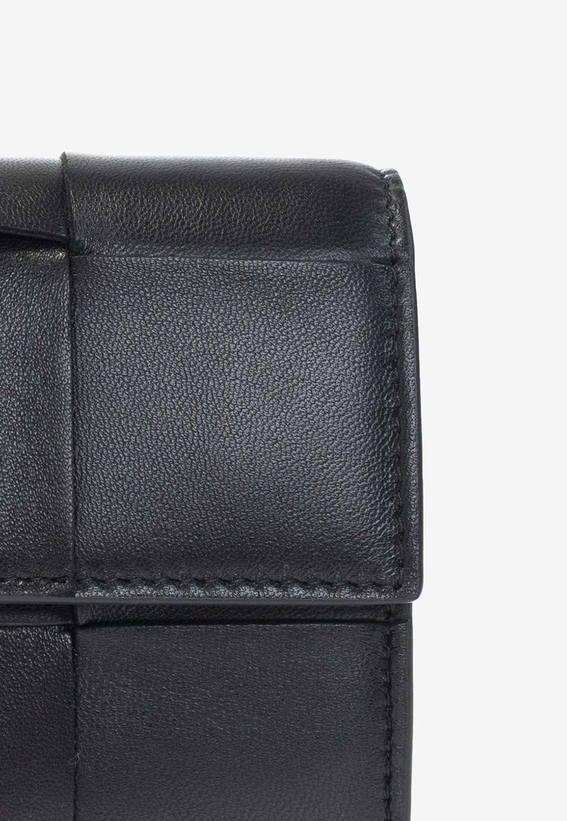 Intreccio Leather Flap Wallet