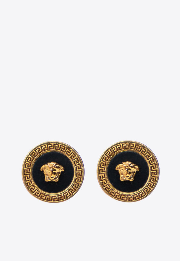 Enamel Medusa Stud Earrings