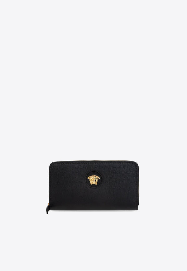 La Medusa Zip-Around Leather Wallet