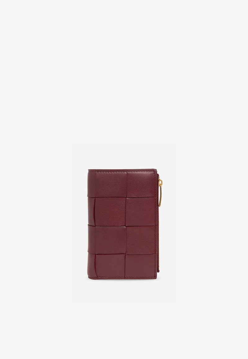 Medium Intreccio Bi-Fold Leather Wallet