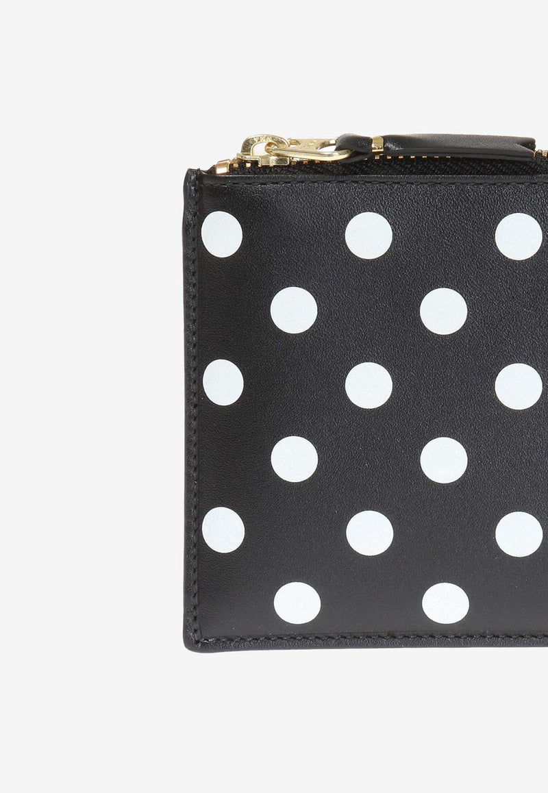 Polka Dot Zip-Around Pouch